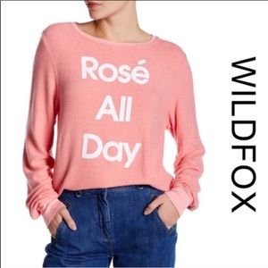 Rosé all day Wildfox sweatshirt